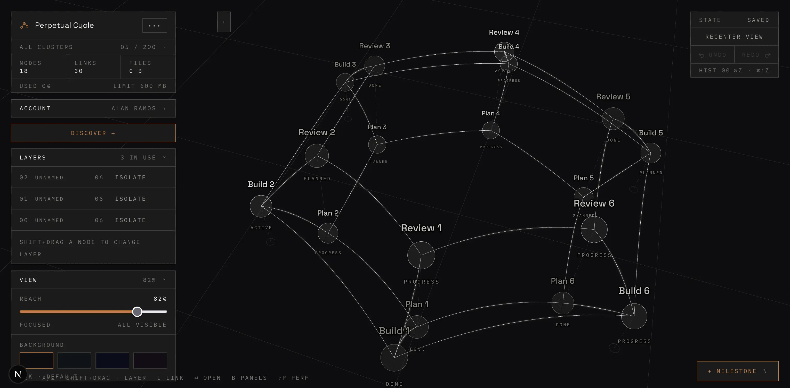 3D Notes Modern — a screenshot of the Planckstar 3D notes app